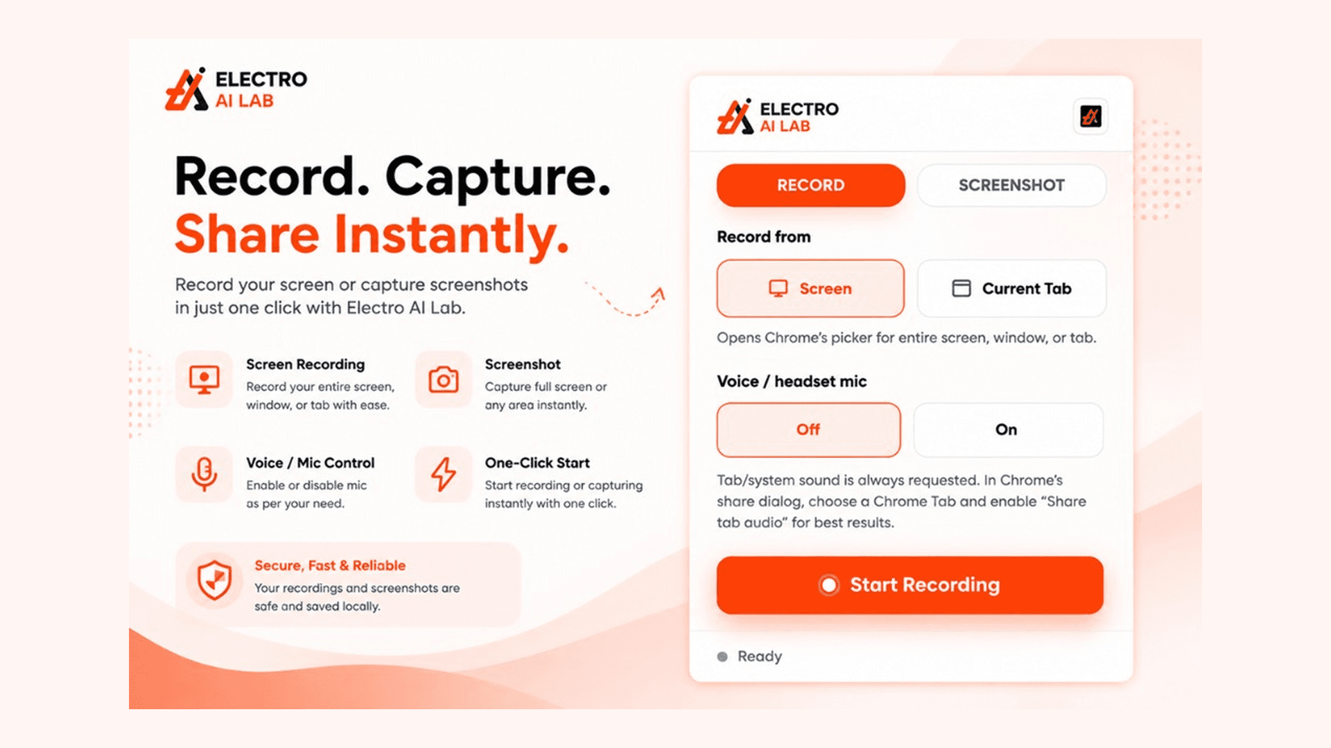 Screenshot Pro: Capture and Record Locally in Chrome